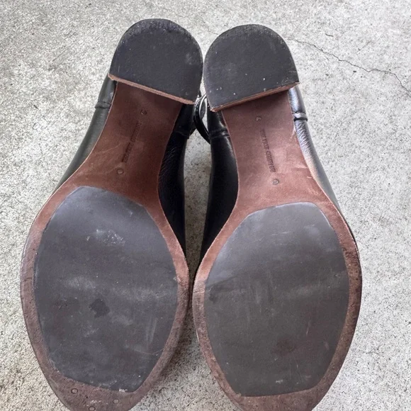 Frye Black Leather Heeled Boots - Picture 4 of 6